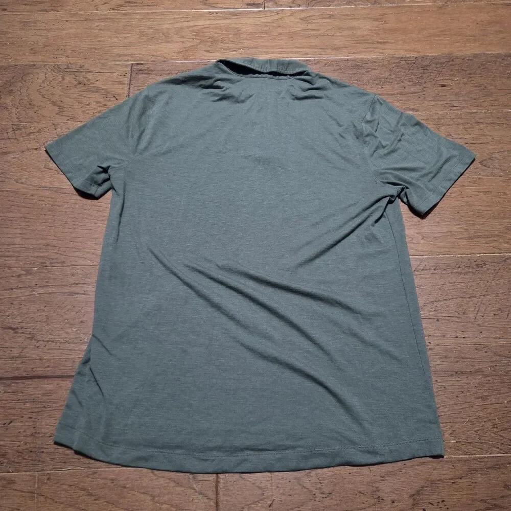 Lululemon Evolution Polo Short Sleeve Performance Shirt Green Men’s Large Casual
